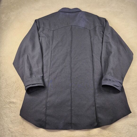 Transcon Tactical Uniform Flame-Resistant Button Down Up Shirt XXL Navy Defects - Picture 8 of 9